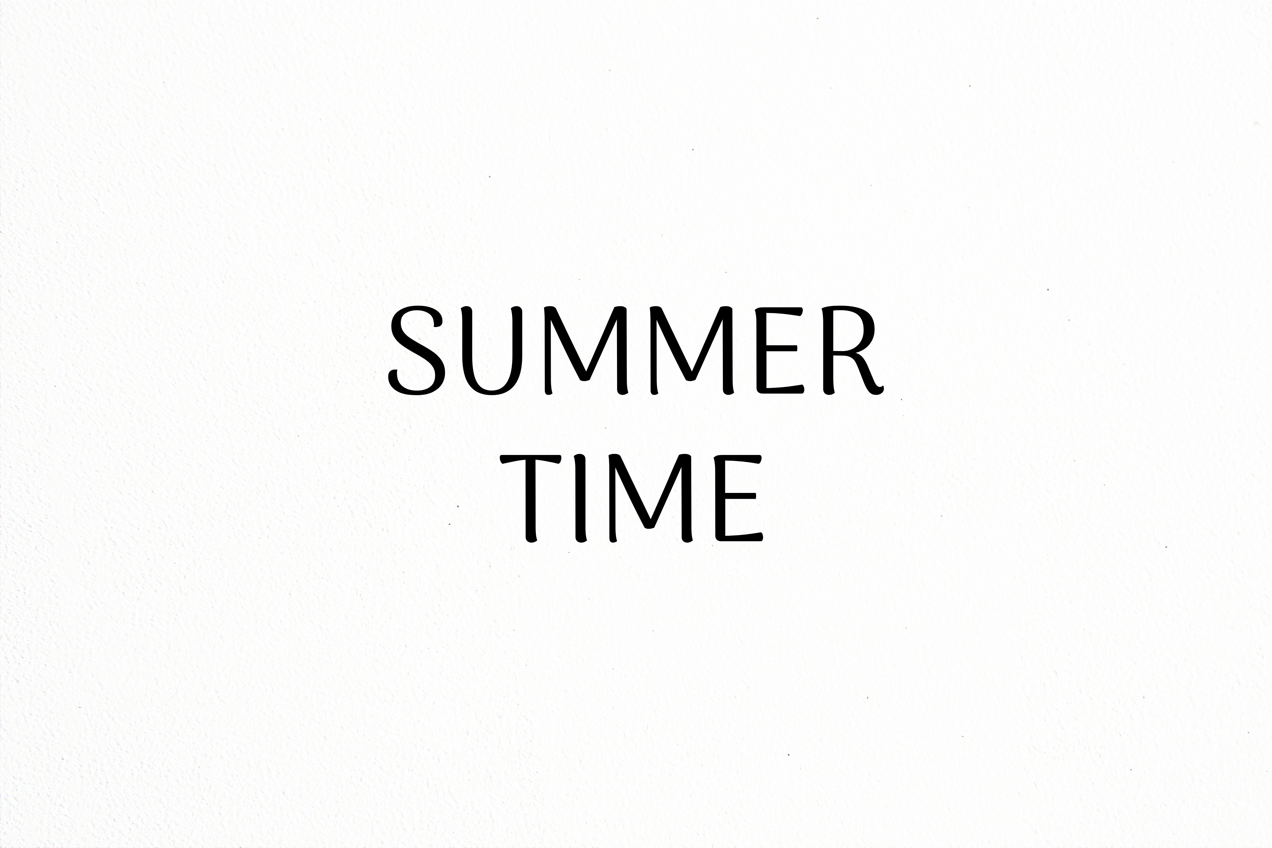 SUMMER TIME